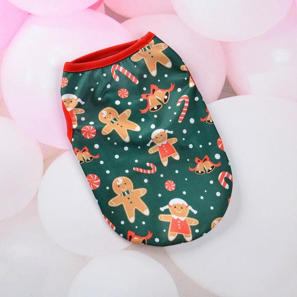 Festive Holiday Pet Vest - Christmas Cartoon Dog Clothes - view 4