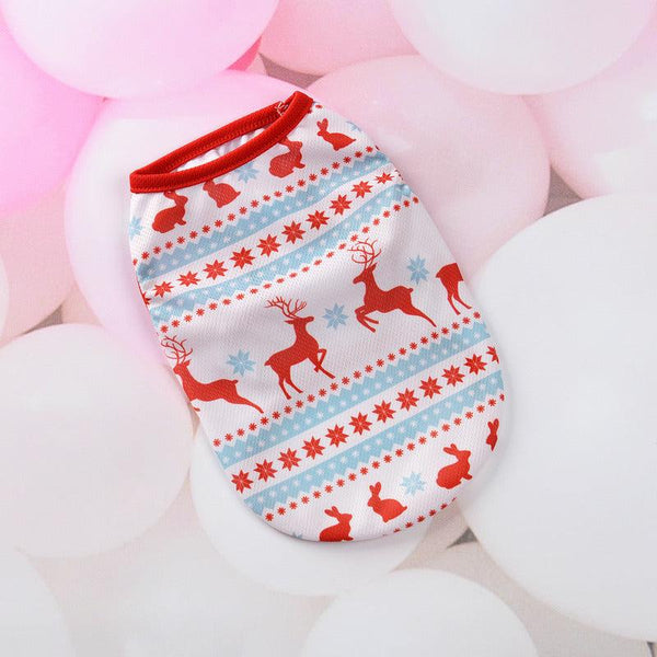 Festive Holiday Pet Vest - Christmas Cartoon Dog Clothes - view 3
