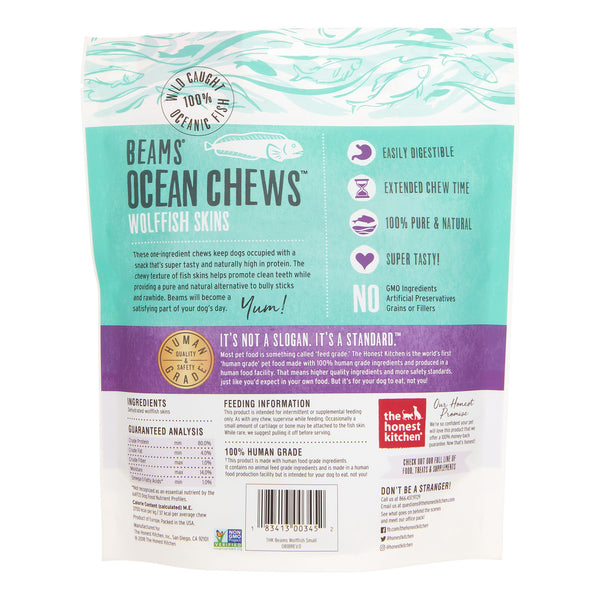 The Honest Kitchen Beams Wolffish Skins Ocean Chews — Small Dogs (6-Pack) - view 2