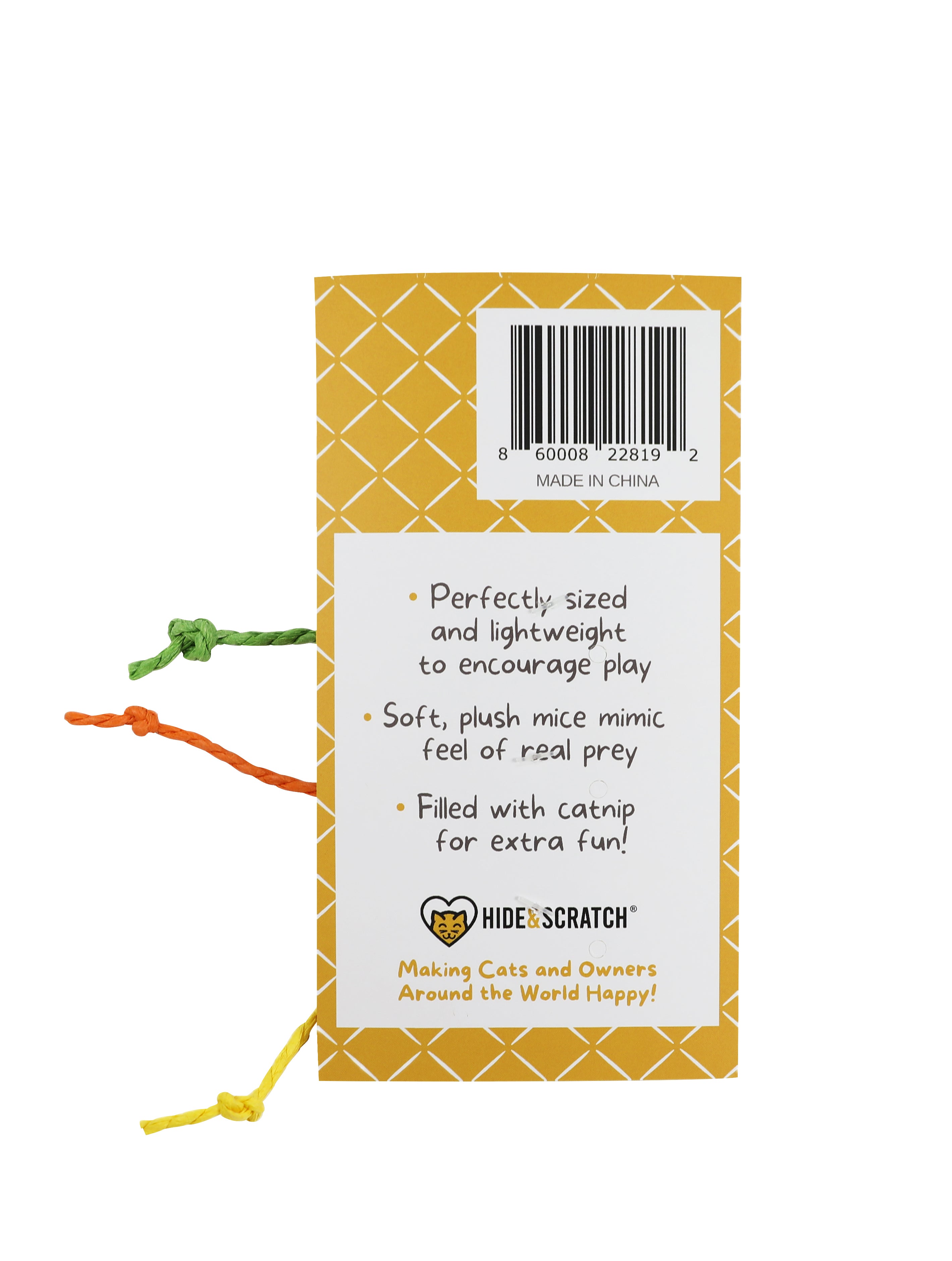 Catnip Mice Cat Toys - 3 Pack Premium Plush Catnip Mouse Toys for Indoor Cats | Interactive Play