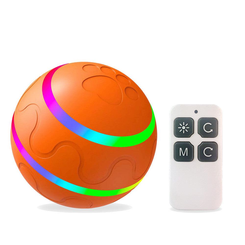 Interactive Cat Ball Toy with LED Lights - Smart Self-Rolling Auto Play Ball | USB Rechargeable