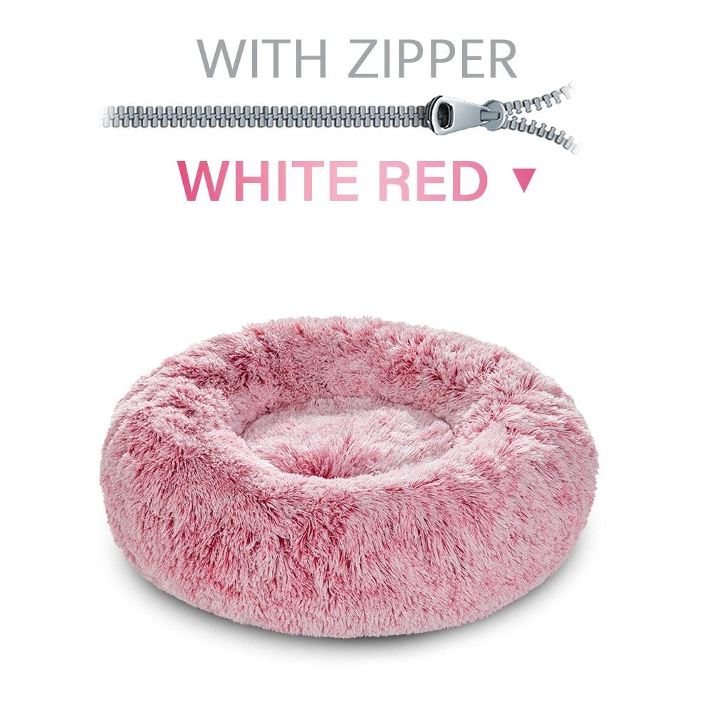The Snugglepaws Plush Donut Pet Bed: Luxuriously Cozy Haven For Dogs And Cats-17