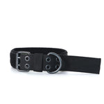 Stylish Striped Canvas Dog Collar For Medium And Large Dogs