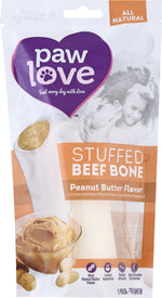 Paw Love Beef Bones Stuffed with Peanut Butter (6-Pack) - view 2