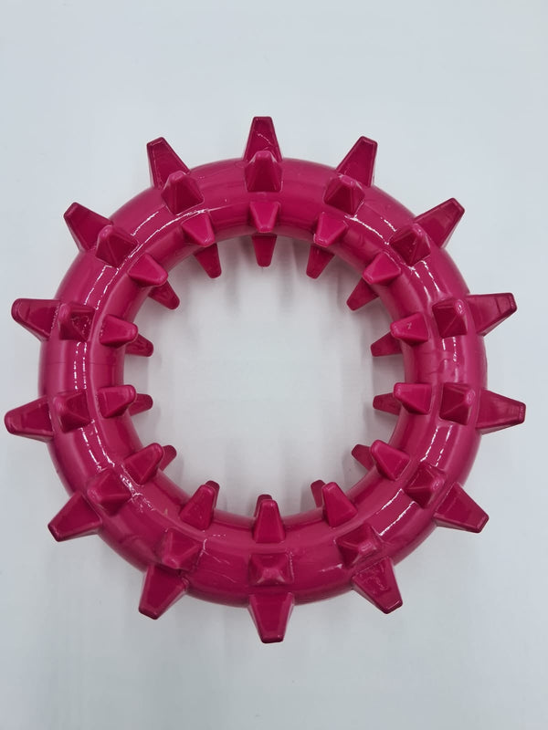 Spiked Rubber Dental Chew Wheel - view 3