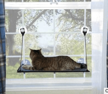 Cat Window Hammock Bed with Super Suction Cups - Removable & Washable Perch | Space-Saving
