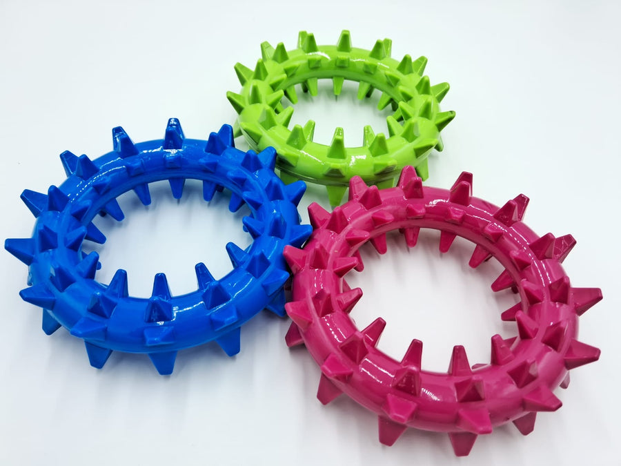 Spiked Rubber Dental Chew Wheel