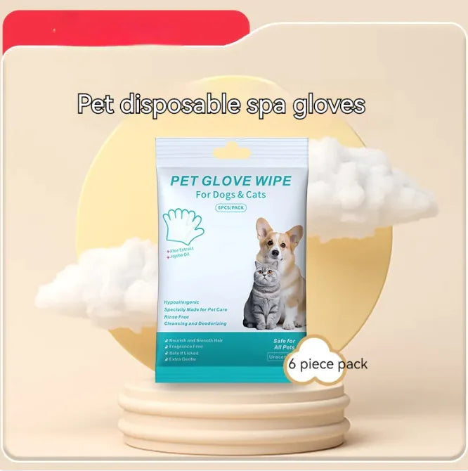 Professional Pet Grooming Wipes & Gloves Kit - Multi-Purpose Cleaning Solution for Dogs & Cats