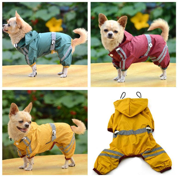 Waterproof Reflective Dog Raincoat