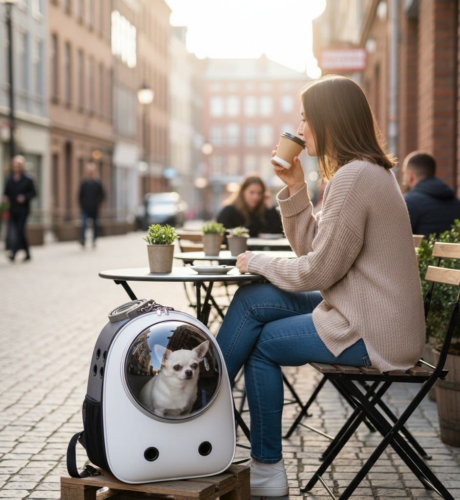 Pet Carrier Backpack - Capsule Bubble Window Cat Dog Travel Carrier