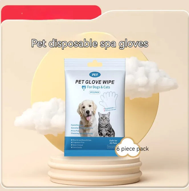 Professional Pet Grooming Wipes & Gloves Kit - Multi-Purpose Cleaning Solution for Dogs & Cats