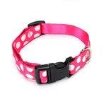 Polka Dot Polyester Dog Collar - view 2