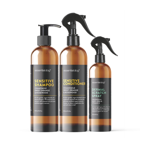 Natural Dog Shampoo, Conditioner and Itch Relief for Sensitive Itchy Skin