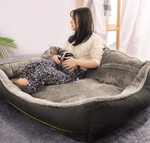 Luxury Plush Sofa Dog Bed