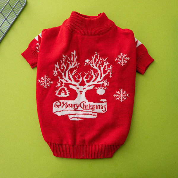 Holiday Knitted Dog Sweater