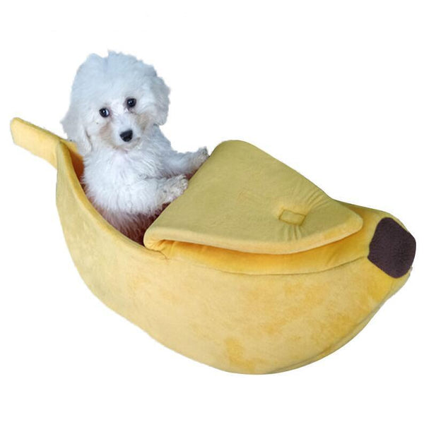Cozy Banana Dog Bed