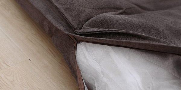 Cozy Canine Cushion - Brown Dog Pillow Bed