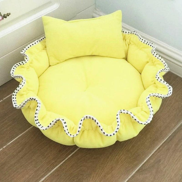 Cozy Pet Haven - Floral Bud Shape Dog Bed