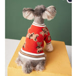 Preppy Paws Striped Pet Sweater