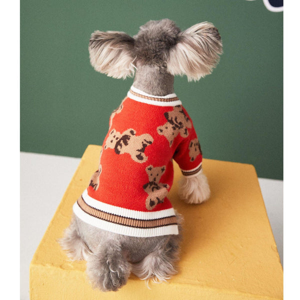 Preppy Paws Striped Pet Sweater
