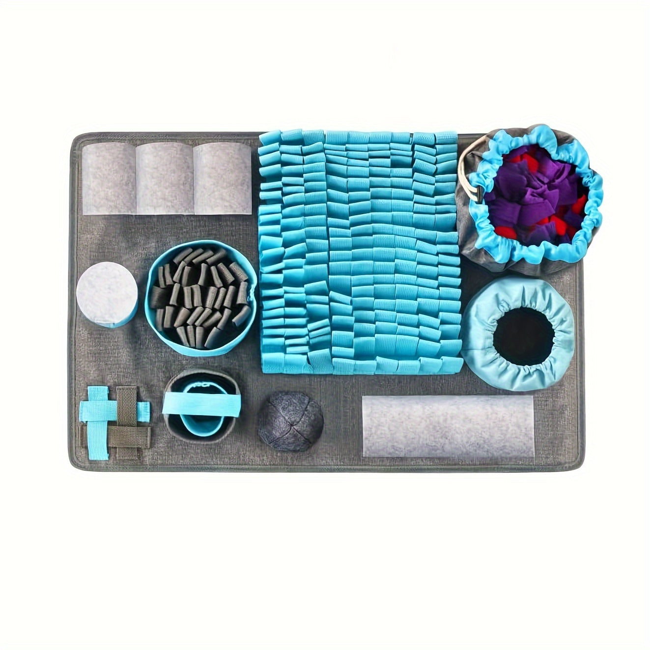 Snuffle Mat for Dogs Slow Feeder Puzzle Toy | Fluffy Garden