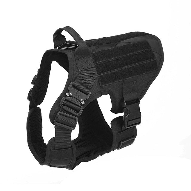 Tactical Dog Harness Pet Training Hunting Dog Vest Metal Buckle German Shepherd Dog Harness With Leash For Small Large Dogs-3